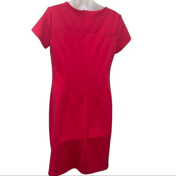 ‎Talbots Red Keyhole Sheath Dress - Petite - Picture 2 of 5